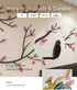 DecorSmart 3D Chinese Style Couple Tree and Flying Birds Wall Murals Decor for Living Room TV Background Decorations, Removable DIY Acrylic Spring Scenery Wall Stickers