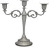 Viscacha 3-Candle Metal Candelabra Candlesticks Holder for Formal Events, Wedding, Church, Holiday Décor, Halloween Taper Candle Holder Stand Centerpiece Elegant Decoration Piece for Table,Pewter