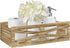 Y&ME Wood Toilet Paper Basket Bathroom Toilet Decor Box with Mason Jar, Wooden Bathroom Over Toilet Paper Storage Box, Farmhouse Table Counter Organizer Decor for Bathroom, Living Room, Kitchen