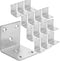 22 PCS Sliver Corner Brace, Stainless Steel 50MM X 50MM X 50MM Heavy Duty L Bracket for Furniture, Corner Steel Joint Right Angle Shelf Support Corner for Shelves, Furniture and Cabinet, Round End