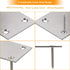 22 PCS Sliver Corner Brace, Stainless Steel 50MM X 50MM X 50MM Heavy Duty L Bracket for Furniture, Corner Steel Joint Right Angle Shelf Support Corner for Shelves, Furniture and Cabinet, Round End