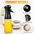 EEEkit 2 PACK Olive Oil Sprayer for Cooking, 210ml Olive Oil Dispenser Bottle Spray Mister- Refillable Food Grade Oil Vinegar Spritzer Sprayer Bottles for Air Fryer, Salad, Baking, Grilling, BBQ