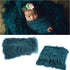 4 Pcs Newborn Photography Props Outfits- Baby Dark Green Long Ripple Wrap and Toddler Swaddle Blankets Photography Mat with Cute Headbands for Infant Boys Girls(0-12 Months)