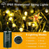 YAKEXI Battery Operated Lights 33ft 100 LED 8 Modes with Timer Memory Function Indoor Outdoor String Lights Waterproof Mini Fairy Lights Decoration Christmas Tree Porch Fence Balcony(Warm White)