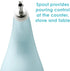 Rachael Ray Solid Glaze Ceramics EVOO Olive Oil Bottle Dispenser with Spout - 24 Ounce, Blue