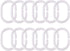 Frosted Shower Curtain Liner 76 Inches Long, EVA Translucent Extra Long Shower Liner with 3 Strong Weighted Magnets, Heavy Duty, 72 x 76 Inch