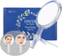 Handheld Mirror with Handle Double Sided, 1x/15x Magnifying Hand Mirror for Women, Hand Held Mirror with Adjustable Stand, 6"