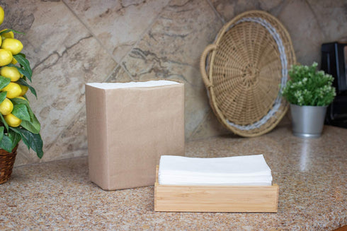 shawberri 100 Large Disposable Guest Towels for Bathroom, Premium Linen-Like, Multi-Fold, Cloth-Feel Napkins, a Hygienic Solution for Kitchen, Party, Weddings and Events