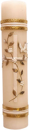 Angelitos de Mexico Cross with Flowers Mass Baptism Confirmation Wedding Candle Christening Godparents Vela Bautizo Cirio Matrimonio Confirmaci³n