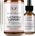 Lactation Supplement Breastfeeding Support Liquid - Breast Milk Supply Increase for Mothers, Organic Drops of Fenugreek Blessed Thistle Goats Rue Herb, 100% 2X Absorption No Alcohol or Sugar