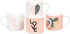 Set Of 4 Womans Gifts Ideas Stacking Mugs Inspirational Coffee Novelty Mug Gift Set, Funny Mug Gift Set - Him And Her Gifts Holiday, Birthday, Valentine Day Gifts. 14 Oz. Pink