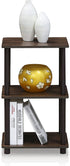 FURINNO Turn-N-Tube 2 Space Shelf, Walnut/Brown