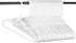 Neaties Children's Size White Plastic Hangers, USA Made Long Lasting Tubular Hangers, Set of 30