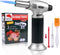 Culinary Blow Torch, Tintec Chef Cooking Torch Lighter, Butane Refillable, Flame Adjustable (MAX 2500°F) with Safety Lock for Cooking, BBQ, Baking, Brulee, Creme, DIY Soldering & more (Aluminum alloy)