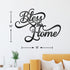 Vivegate Bless This Home Wall Decor Black Metal Art 18X13 Bless This Home Metal Wall Stencil Decor Entryway Living Room Decoration Signs