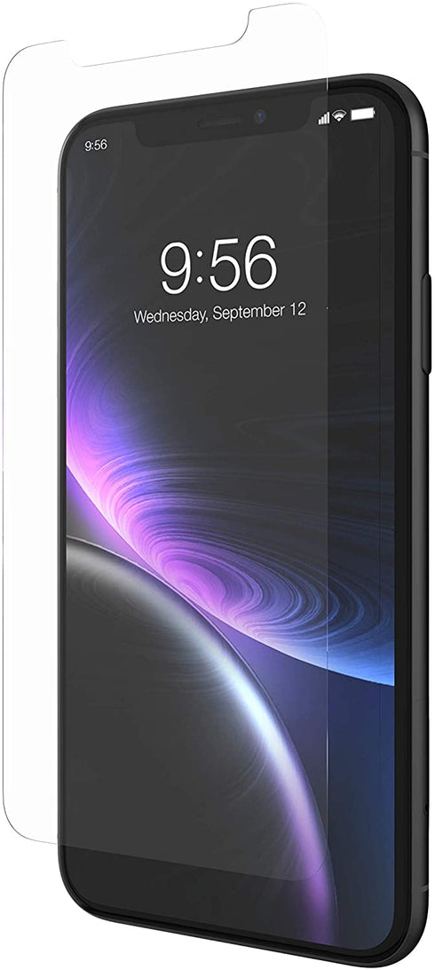 ZAGG InvisibleShield Glass+ Screen Protector High-Definition Tempered Glass for the Apple iPhone XR Impact & Scratch Protection
