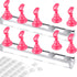 2 Set Acrylic Nail Art Practice Stands Magnetic Nail Tips Holders Training Fingernail Display Stands DIY Nail Crystal Holders and 96 Pieces White Reusable Adhesive Putty (Pink)