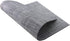 Panda Palm Durable Placemats Set of 6 Vinyl Heat-Resistant Table Mats Washable Plastic Placemats for Dining Table (Grey)