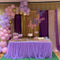 6Ft Purple Tulle Table Skirt Tulle Tablecloth for Round/Rectangle Table Tutu Table Skirting for Wedding Birthday Party Baby Shower Event Meeting Home Dessert Cake Table Decor- Elegant Lavender Tulle