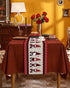 Valentine's Day Cotton Linen Table Runner Red Buffalos Check Plaid Dresser Scarves, Gnomes and Love Heart Table Runners for Farmhouse Kitchen Dinning Table Decor