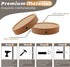 Small Floating Shelf for Wall, 4 Inch Wood Wall Shelves Display Ledges for Small Round Plant Wall Shelf Compact Style Decor Mini Hanging Display Shelves for Bathroom Livingroom Bedroom, Set of 4