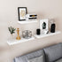 VASAGLE Floating Shelf Set of 2, Wall Shelf 23.6 Inch, Hanging Shelves Wall Mounted, for Photos, Decorations, MDF, White ULWS26WT-2