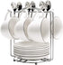 MyLifeUNIT Coffee Cup Holder, Stainless Steel Coffee Cup Rack Stand for Counter, 6 Hooks