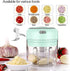 Mini Electric Chopper Garlic Machine Food Chopper Onion Processor with Three Blade/USB charging line/Magnetic Lock for Onions/Vegetables/Meat/Salad/Pepper, Outdoor/Gift/Kitchen/Barbecue/Picnic (250ML)
