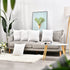 LisBiya Linen Throw Pillow Covers 18 x 18 White Decorative Textured Square Pillow Case for Sublimation Farmhouse Bed 4 Pack