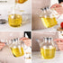 Glass Cooking Oil Dispenser 30oz - ZDZDZ Glass Cruet Vinegar Dispenser, Oil Bottle for Kitchen, BBQ, Making Salad, Cooking, Baking, Roasting, Grilling,Frying