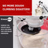 KneadAce Dough Hook Shield For Kitchen Aid - Prevents Your Dough from Climbing Up and Clogging Up Your Mixer Mess Free Mixer Accessory Compatible With Most KitchenAid C Shape Dough Hooks (Dark Grey)