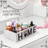 Bathroom Decor Box Toilet Paper Storage Box Bathroom Wood Tank with Home Sign Rustic Paper Holder Box Decor for Farmhouse Home Kitchen Bathroom Countertop Decor (White)