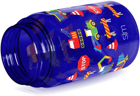 Simple Modern Kids Water Bottle Plastic BPA-Free Tritan Cup with Leak Proof Straw Lid |Reusable and Durable for Toddlers, Boys, Girls | Summit Collection | 12oz, Under Construction