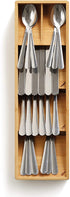 Joseph Joseph 85168 DrawerStore Compact Cutlery Organizer Kitchen Drawer Tray, Small, Bamboo