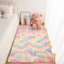Wondo Super Soft Rainbow Rugs for Girls Bedroom Living Room, Fluffy Colourful Area Rug Shaggy Comfy Modern Home Decor Rugs playroom Mat Cute Plush Carpet for Kids Nursery, 3x5 Feet