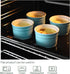 DOWAN Ramekins, Porcelain Ramekins 8 oz Oven Safe, Set of 6 Ramekins for Creme Brulee, Souffle Dishes Custard Cups Dessert Small Bowls for Pudding, Turquoise Ramekins for Baking