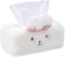 SQUISHY DOT Tissue Holder Decorative, Cute Tissue Box Cover, Fluffy Plush Cover, Home décor, Office Desk Decoration, car Accessories, Bunny, Rabbit (White, Fluffy Rectangle)
