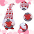 2PCS Valentines Day Gnome Plush Decorations, Gnome Couple, ROTOMOON Elf Gnomes Decor, Swedish Tomte Dwarf Figurines Table Ornaments, Valentines Day Decor, Valentines Gifts
