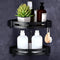 FRABERY 2 Tier Bathroom Corner Shelves, Adhesive Shelf Shower Organizer, Corner Floating Shampoo Holder, Shower Shelf No Drilling