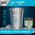 Ball Aluminum Cup | The Ultimate 100% Recyclable Cold-Drink Cup | 20 oz. Cup, 30 Cups Per Pack