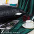 BRAWARM Black Leather Pillow Covers 20 X 20 Inches Cushion Covers Set of 2, Black Decorative Crocodile Pillow Covers, Black Leather Pillow for Living Room Garden Couch Bed Sofa