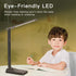 LED Desk Lamp, Colorsmoon 2 in 1 Dimmable Office Table Lamp with 35 Light Settings, Built-in Wireless Charger & USB Charging Port, Multifunctional, Perfect for Home Office/Living Use/Study/Read
