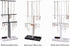 LKKL Jewelry Organizer Stand with Adjustable Extra Long Tier, 3-Tier Jewelry Holder Stand with Resin Tray, Necklace Holder, Jewelry Tree, Jewelry Tower For Earrings, Long Necklaces, Bracelets and Rings- White