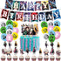 Danghe Japanese Anime Birthday Party Decorations 46 Pcs Manga Favors Japanese Anime Party Supplies with 1 Birthday Banner, 1 Cake Topper, 24 Cupcake Toppers, 20 Balloons