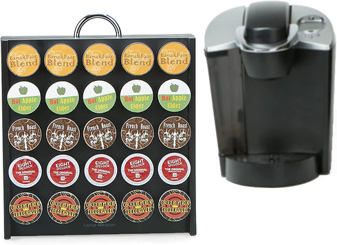 Mind Reader Organizer Coffee Pod Holder, 50 Capacity, Black