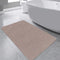 MieMieMie Thin Brown Bath Rugs for Bathroom, Non Slip Washable Bath Mats Rug, Absorbent Bathroom Floor Mat, Bathroom Carpet for for Tub, Shower and Bath Room (Brown), 18In x 28In
