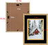 Golden State Art, 11x14 Distressed Gold Wood Frame with Black over Gold Double Mat - Displays 8x10 Photos - Real Glass, Sawtooth Hangers, Back Turn Buttons - Wall Mounting, Landscape, Portrait