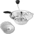 Bezrat Stainless Stainless Steel 2-Quart Food 3 Discs | Kitchen Mill for Mashing, Straining & Grating Fruits & Vegetables | Easy to Clean & Durable Quality, 17 x 9 x 5.2 inches, Silver