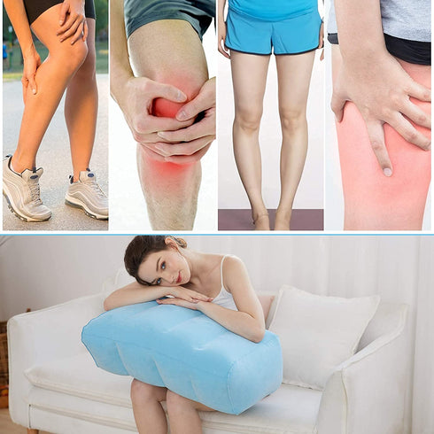 Antdvao Inflatable Leg Pillows, Comfort Leg Wedge Pillow for Raising Legs and Kneehelps Relieve Edema, Light and Portable, Wedge Pillow Leg Necessary for Travel