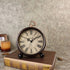 JUSTUP 5.2" Classic Retro Clock, European Style Vintage Silent Desk Alarm Clock Non Ticking Quartz Movement Battery Operated, HD Glass Lens, Easy to Read (SZ03)